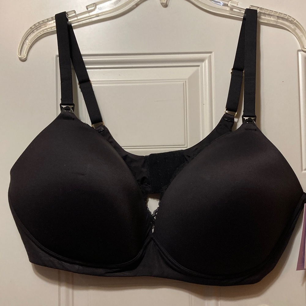 Black Nursing Bra XXXL NWT